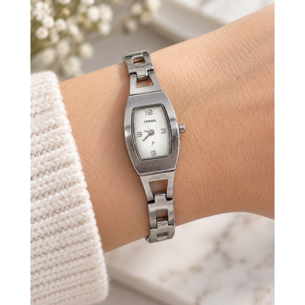 Vintage Fossil F2 Tonneau Watch Women's ES-9381 17mm New Battery